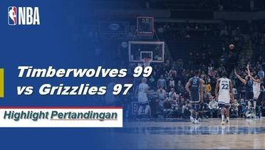 NBA I Cuplikan Hasil Pertandingan :  Timberwolves 99 vs Grizzlies 97