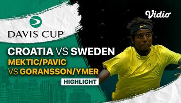 Highlights | Grup A: Croatia vs Sweden | Mektic/Pavic vs Goransson/Ymer | Davis Cup 2022