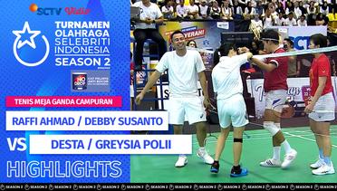Raffi Ahmad / Debby Susanto VS Desta / Greysia Polii | Highlights Badminton Ganda Campuran | TOSI Season 2