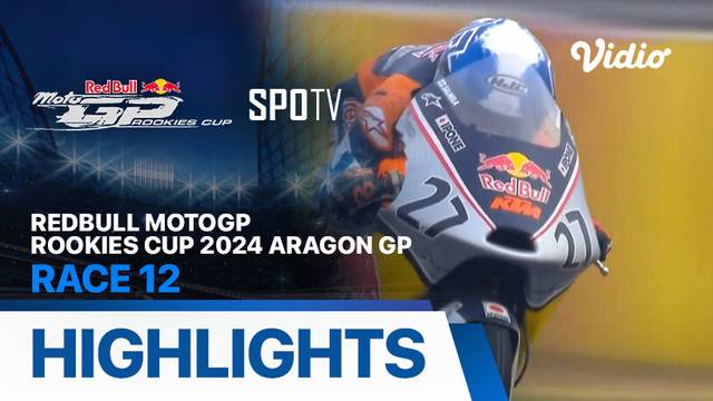 Redbull MotoGP Rookies Cup 2024 Aragon - Race 12 - Highlights | Redbull MotoGP Rookies Cup 2024