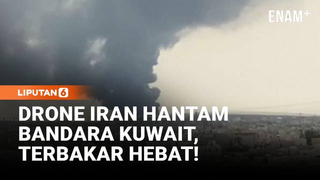 Drone Iran Guncang Kuwait! Tangki BBM Terbakar Hebat