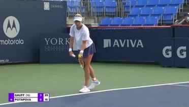 Match Highlights | Coco Gauff 1 vs 0 Anastasia Potapova | WTA Omnium Banque Nationale 2021