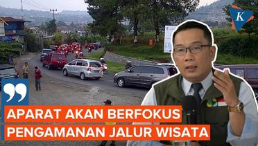 Usai Shalat ID, Ridwan Kamil Minta Aparat Berfokus Pada Jalur Wisata di Jawa Barat