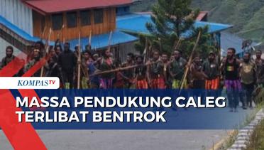 Massa Pendukung Calon Legislatif di Kabupaten Puncak Jaya Papua Terlibat Bentrokan, 62 Orang Terluka