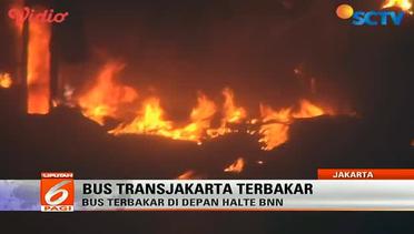 Bus Transjakarta Terbakar, Jalan MT Haryono Macet - Liputan 6 Pagi