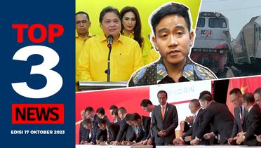 [TOP 3 NEWS] 2 Kereta Anjlok, Gibran Pindah Golkar?, Jokowi di Forum Bisnis Indonesia - RRT