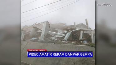 Detik-detik Kerusakan Rumah Akibat Gempa Sukabumi