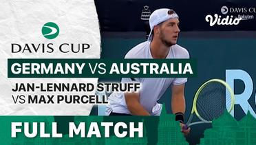 Full Match | Grup C: Germany vs Australia | Jean-Lennard Struff vs Max Purcell | Davis Cup 2022