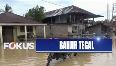 Ratusan Rumah Warga Tegal Masih Terendam Banjir