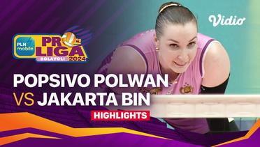 Final Four Putri: Jakarta Popsivo Polwan vs Jakarta BIN - Highlights | PLN Mobile Proliga 2024