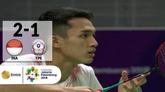 INA v TPE - Final Badminton Tunggal Putra: Jonatan Christie v Chou Tienchen | Asian Games 2018