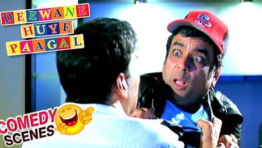 Akshay Kumar Catches Paresh Rawal | Comedy Scene | Deewane Huye Paagal | Hindi Film