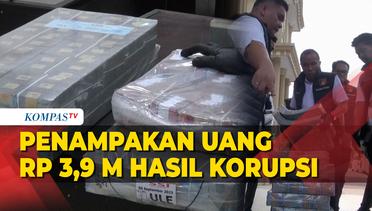 Penampakan Uang Rp 3,9 M Korupsi Proyek Stasiun Pandu Pelindo Jambi