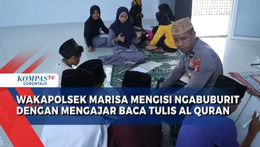 Mengisi Ngabuburit, Wakapolsek Marisa Mengajar Baca Tulis Al Quran Kepada Anak-Anak