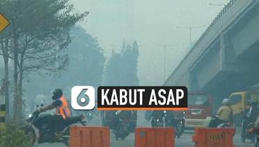 Kabut Asap Pekat Mulai Berdampak kepada Pedagang di Palembang