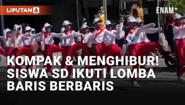 Aksi Kompak Siswa SD Ikuti Lomba Baris Berbaris di Bali, Tuai Pujian