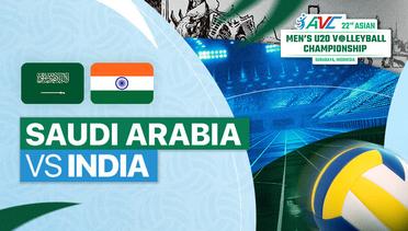 Saudi Arabia vs India - Full Match | 22nd Asian Men's U-20 Volleyball Championship