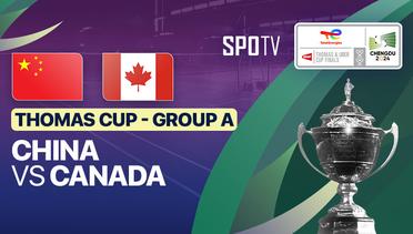 China vs Canada - Thomas Cup Group A - TotalEnergies BWF Thomas & Uber Cup