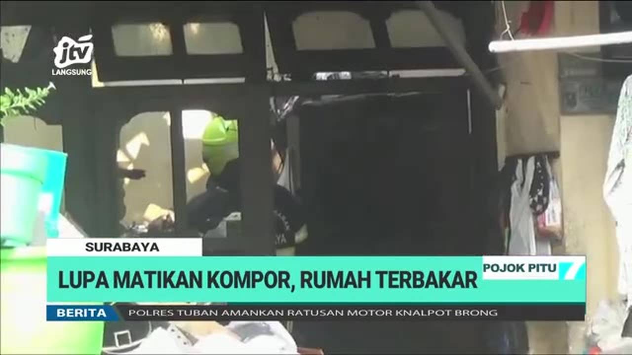 Pemilik lupa matikan kompor, rumah di Kertosari Banyuwangi ludes terbakar