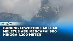 Gunung Lewotobi Laki-laki Meletus Setinggi 1.200 Meter