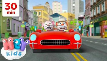 Mobil kami harus BERHENTI! | Kartun & Lagu Mobil Merah untuk Anak | Lagu Anak-anak HeyKids