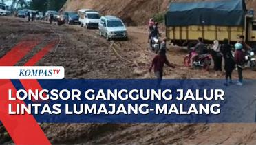 Imbas Longsor di Jalur Lintas Lumajang-Malang, Warga Terjebak Macet 3 Jam