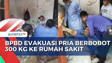 BPBD Turunkan Forklif Bantu Evakuasi Pria Berbobot 300 Kg di Tangerang