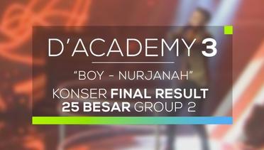 Boy, Aceh - Nurjanah (Konser Result Final Top 25)