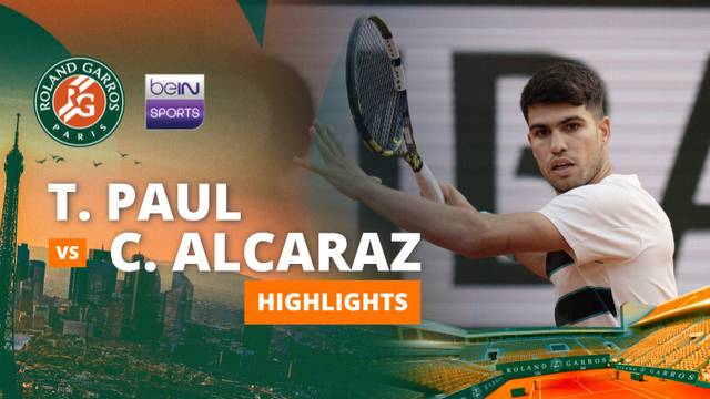 Tommy Paul vs Carlos Alcaraz - Highlights | Roland Garros 2025
