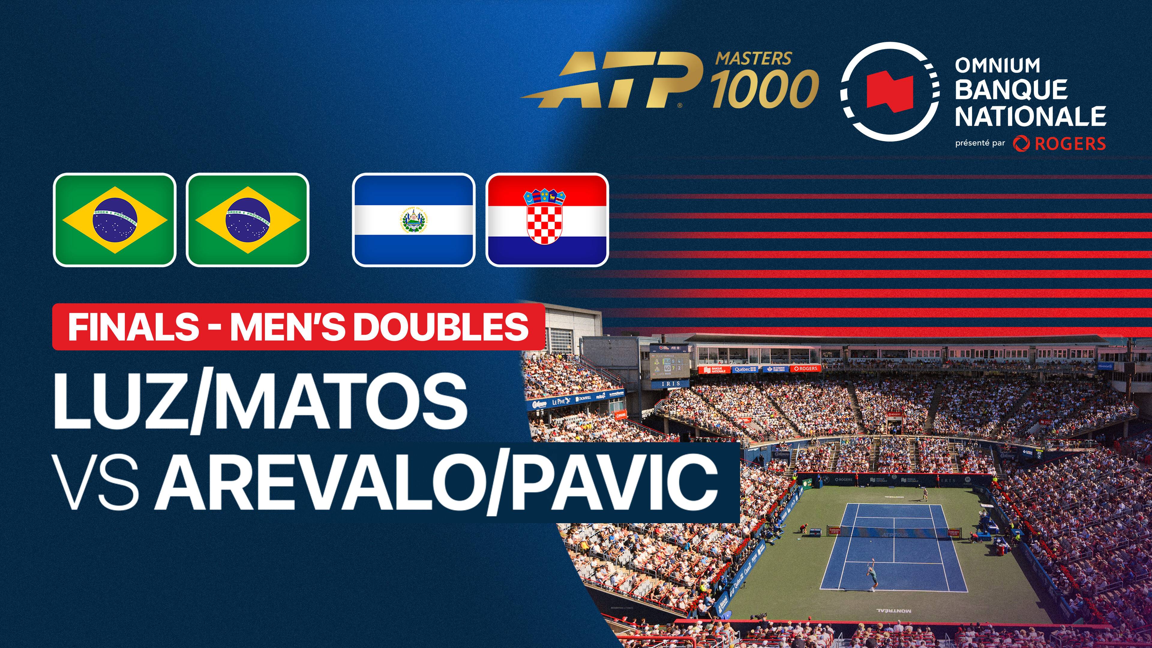 Orlando Luz/Rafael Matos vs Marcelo Arevalo/Mate Pavic - Final (Center Court) | ATP 1000: National Bank Open presented by Rogers 2026
