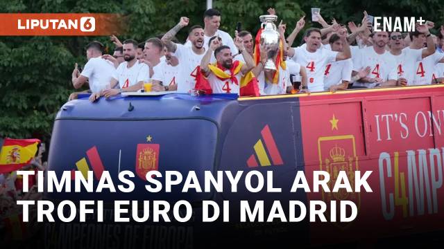 Parade Juara Euro 2024, Timnas Spanyol Naik Bus Terbuka | Liputan6