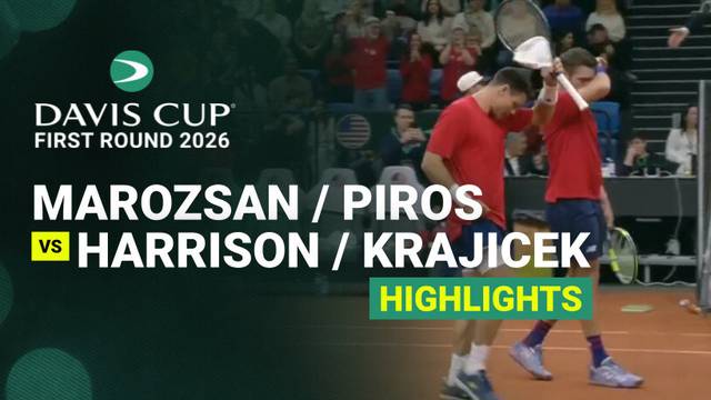 Fabian Marozsan/Zsombor Piros (HUN) vs Christian Harrison/Austin Krajicek (USA) - Highlight | Davis Cup 2026