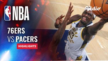 Philadelphia 76ers vs Indiana Pacers - Highlights | NBA Regular Season 2023/24
