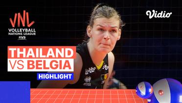 Match Highlights | Thailand vs Belgia | Women's Volleyball Nations League 2022