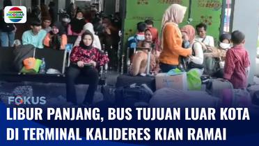 Live Report: Libur Panjang, Bus Tujuan Luar Kota di Terminal Kalideres Dipadati Penumpang | Fokus