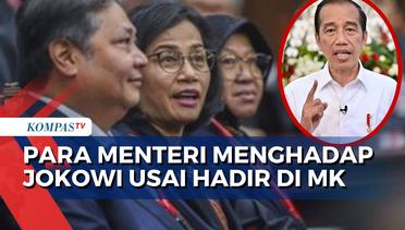 Menko Airlangga dan Menkeu Sri Mulyani Menghadap Jokowi Usai Sidang di MK, Lapor Apa?