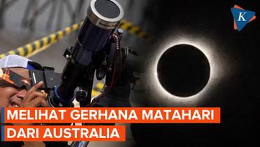 Gerhana Matahari Total Bikin Warga Australia Terpukau