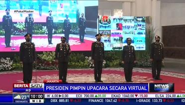 Jokowi Pimpin Upacara HUT Ke-74 Bhayangkara di Istana Negara