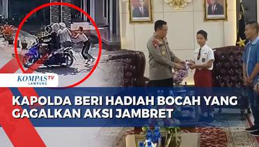 Aksi Berani Bocah Gagalkan Jambret, Kapolda Lampung Beri Hadiah