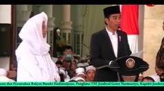 Kenakan Sarung & Songkok, Presiden Jokowi Muludan di Kanzus Sholawat