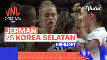 Match Highlights | Jerman vs Korea Selatan | Women's Volleyball Nations League 2022