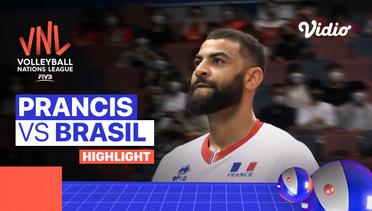 Match Highlights | Prancis vs Brasil | Men's Volleyball Nations League 2022