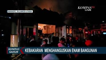 Kebakaran 6 Bangunan di Kota Manado, Petugas Damkar sampai Sesak Napas dan Terkena Sengatan Listrik!