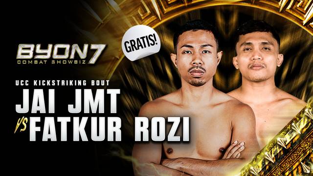 Jai JMT vs Fatkur Rozi - UCC Kickstriking Bout - Full Match | BYON Combat Showbiz 7 2026
