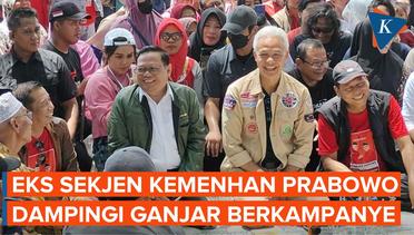 Eks Sekjen Kemenhan Era Prabowo Dampingi Ganjar Kampanye di Ngawi
