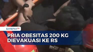 Mengeluh Sakit pada Tangan dan Kaki, Pria Obesitas 200 Kg di Jaktim Dievakuasi ke RS