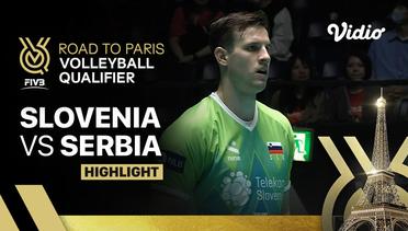 Slovenia vs Serbia - Highlights | Men's FIVB Road to Paris Volleyball Qualifier