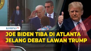 Momen Presiden Joe Biden Tiba di Atlanta Jelang Debat dengan Donald Trump di Pilpres AS