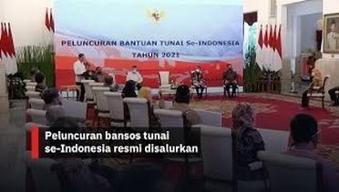 Peluncuran bansos tunai se-Indonesia resmi disalurkan