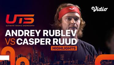 Rublo (Andrey Rublev) vs The Ice Man (Casper Ruud) - Highlights | Ultimate Tennis Showdown 2023